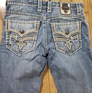 Men's rock revival jeans